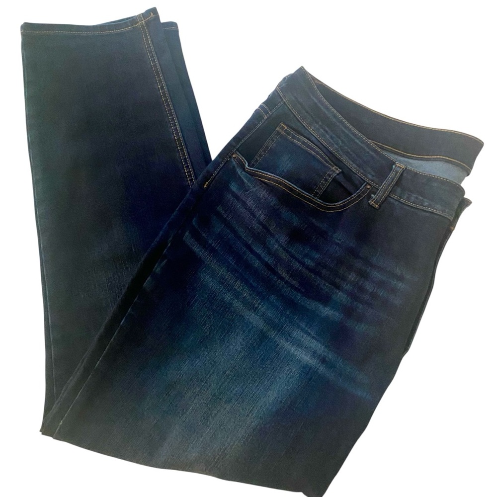 Time&Tru Women's 24 Dk Wash Distress Skinny Stretch Jeans 44”waist, 28.5”Inseam